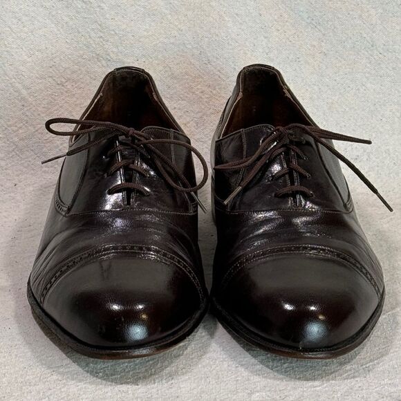 Vintage Florsheim Cap Toe Oxfords Mens Size 10D - Picture 9 of 16
